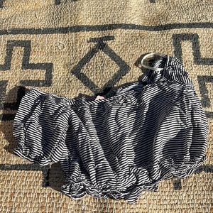 FARM rio crop top stripped size medium
